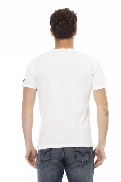 Trussardi Action Weißes Baumwolle Männer T-Shirt