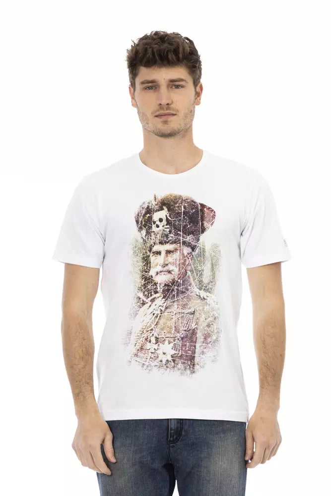 Trussardi Action Weißes Baumwolle Männer T-Shirt