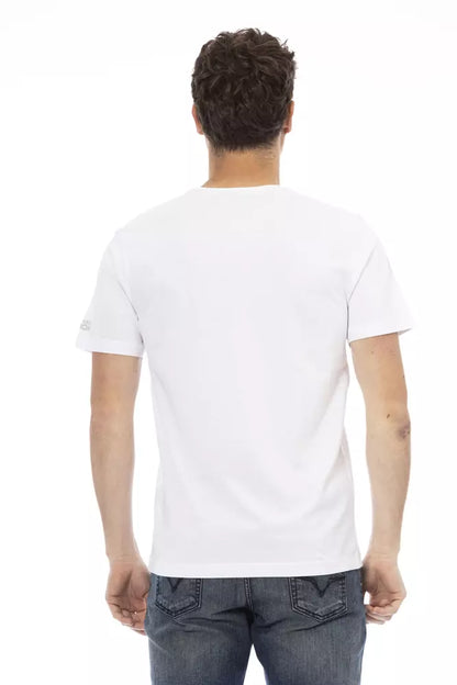 Trussardi Action Weißes Baumwolle Männer T-Shirt