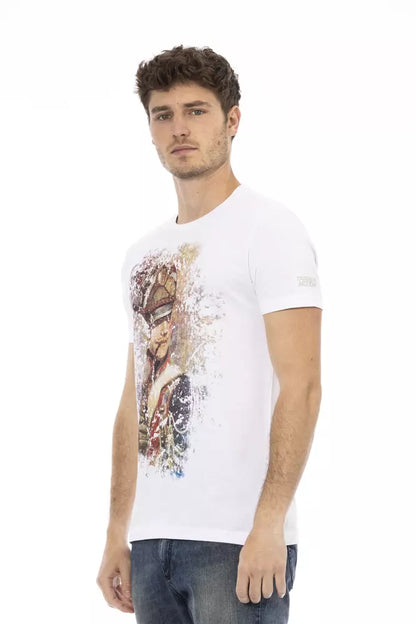 Trussardi Action Weißes Baumwolle Männer T-Shirt