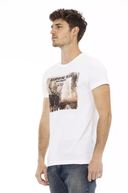 Trussardi Action Weißes Baumwolle Männer T-Shirt