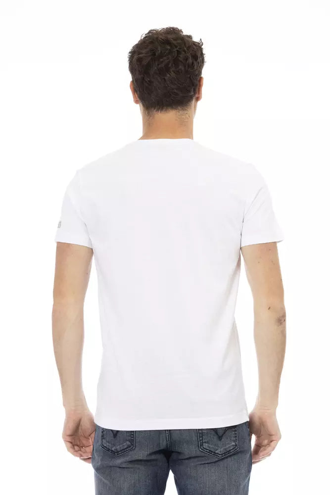 Trussardi Action Weißes Baumwolle Männer T-Shirt