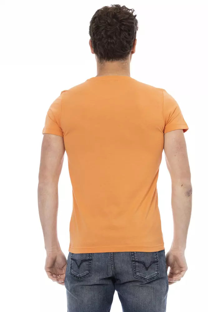 Trussardi Action Orange Baumwolle Männer T-Shirt