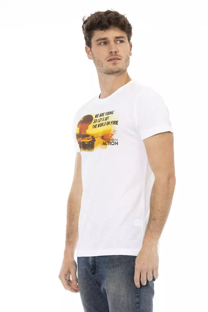 Trussardi Action Weißes Baumwolle Männer TShirt