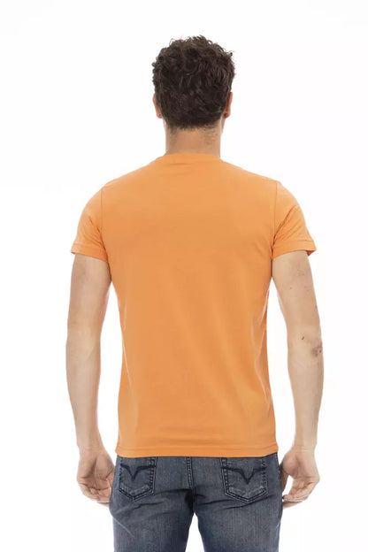 Trussardi Action Orange Baumwolle Männer T-Shirt