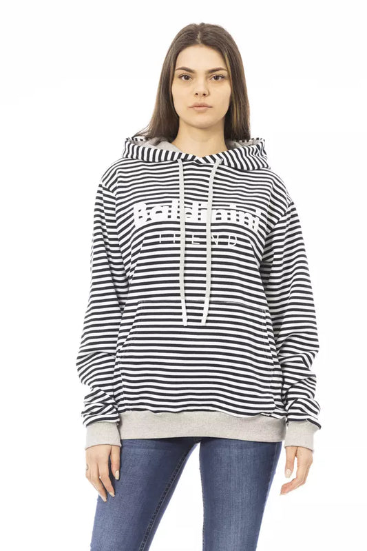 Baldinini Trend Schwarzer Baumwollpullover für Frauen