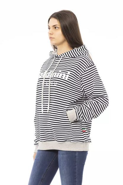 Baldinini Trend Schwarzer Baumwollpullover für Frauen