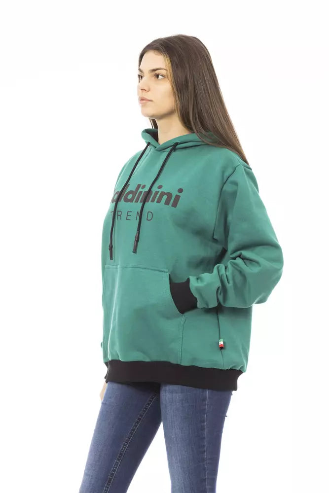 Baldinini Trend Schwarzer Baumwollpullover für Frauen