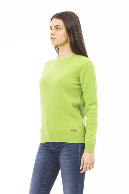 Baldinini Trend Grüner Pullover aus Wolle für Frauen