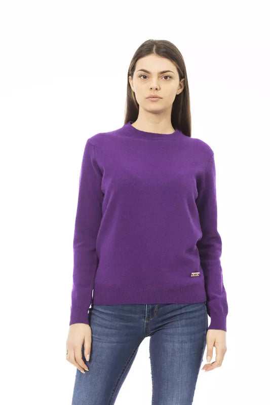 Baldinini Trend Lila Pullover aus Wolle für Frauen