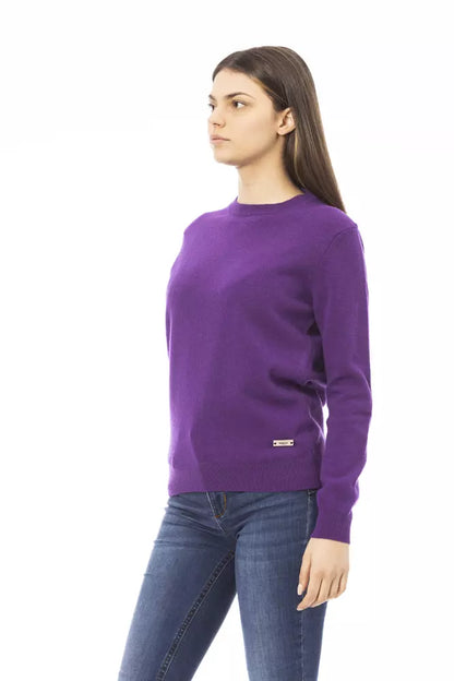 Baldinini Trend Lila Pullover aus Wolle für Frauen