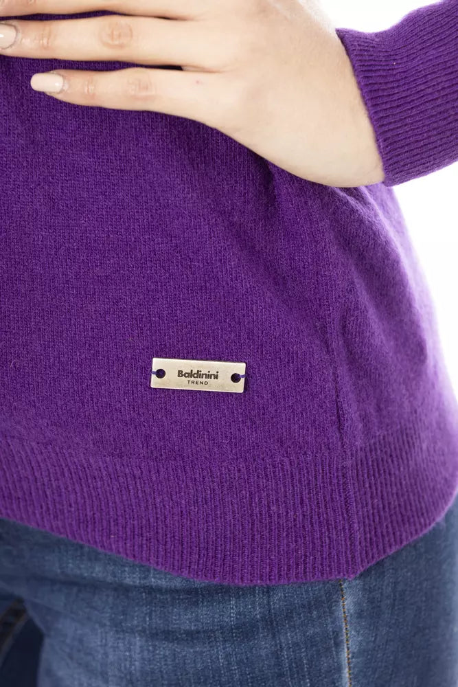 Baldinini Trend Lila Pullover aus Wolle für Frauen