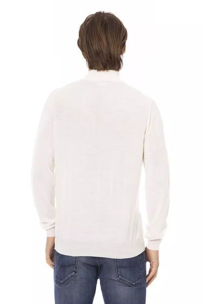 Baldinini Trend Weißer Stoff Männer Pullover