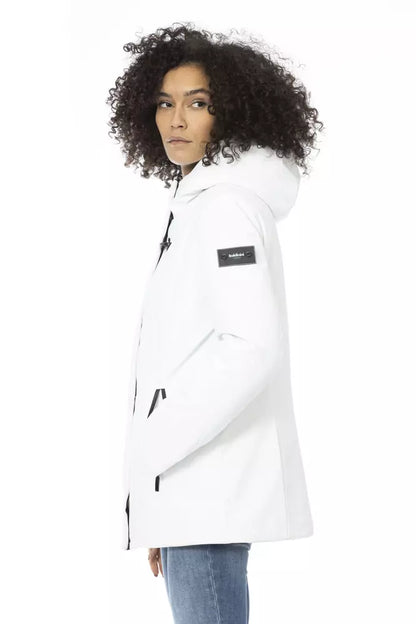 Baldinini Trend Weiße Polyester Damen Jacke