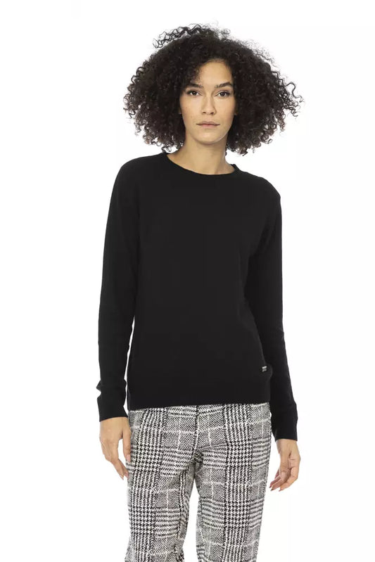 Baldinini Trend Schwarzer Pullover aus Wolle für Frauen