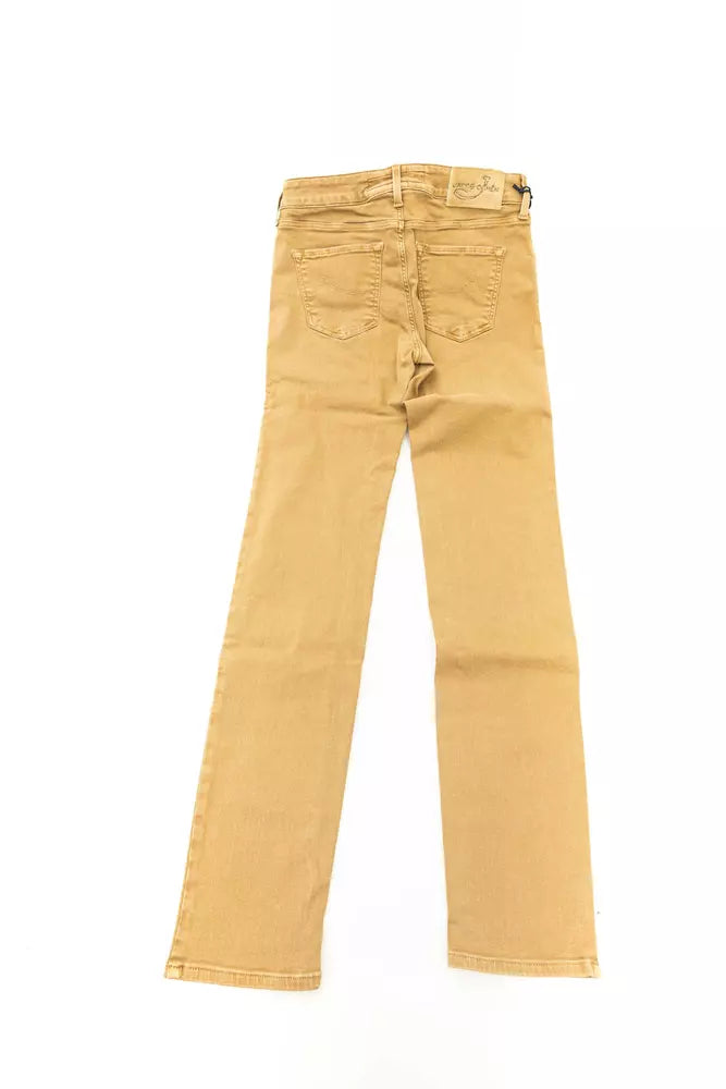 Jacob Cohen Beige Baumwolle Damenjeans