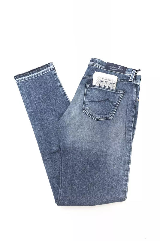 Jacob Cohen Elegante Slim-Fit-Fransenjeans