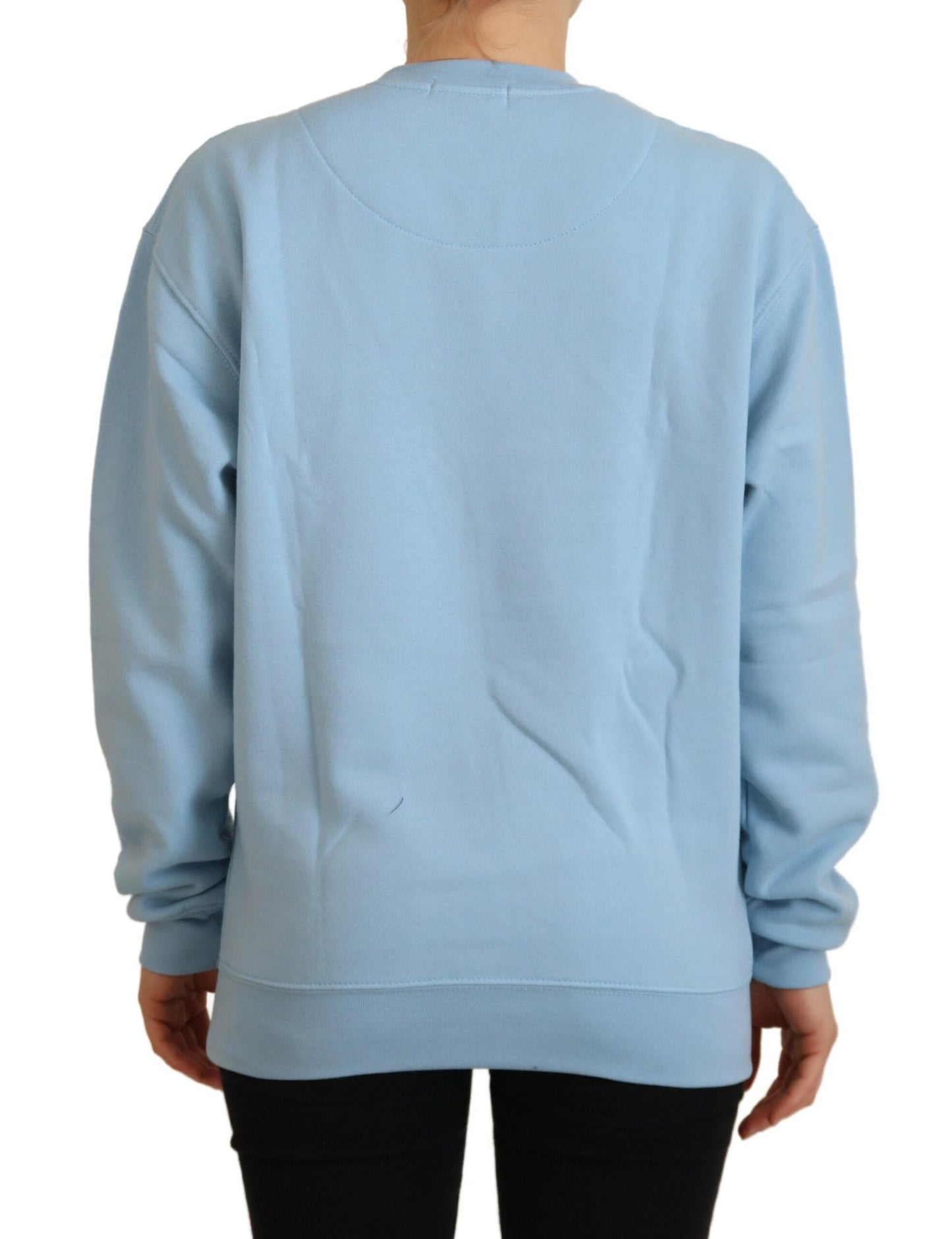 Philippe Model Schicker hellblauer Pullover mit Logo-Verzierung