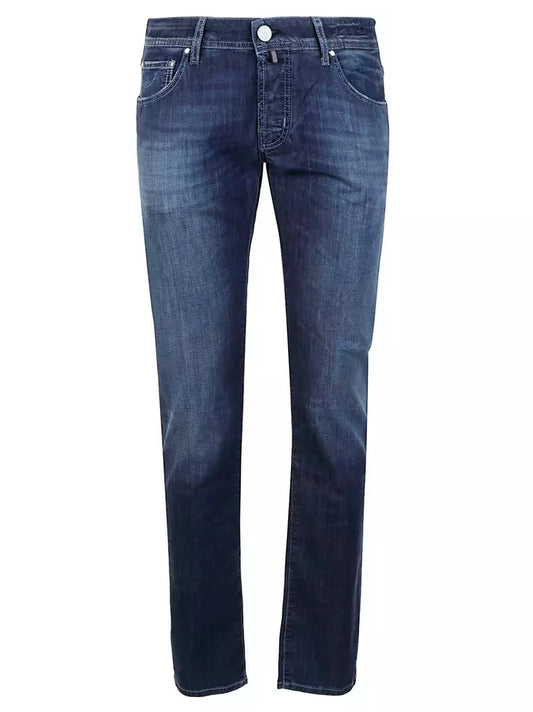 Jacob Cohen Elegante leicht gewaschene Stretch-Denim-Jeans