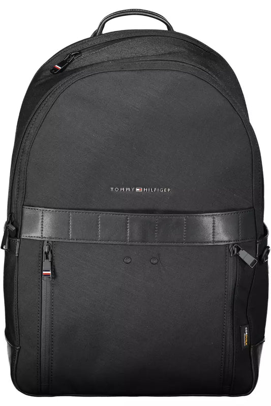 Tommy Hilfiger Schwarzer Nylon-Rucksack für Männer