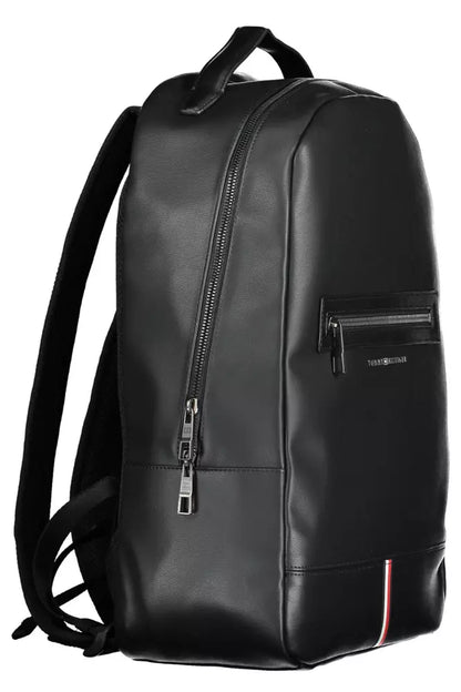 Tommy Hilfiger Schwarzer Polyethylen-Rucksack für Männer