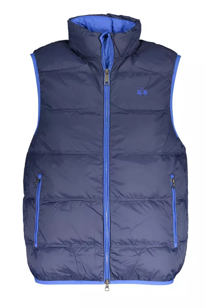 La Martina Blaue Polyamid Herren Jacke