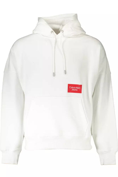 Calvin Klein Weißer Baumwollpullover für Männer