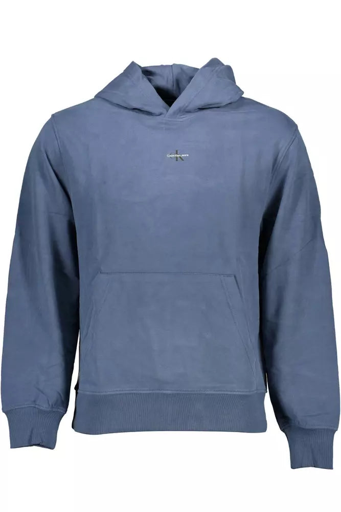 Calvin Klein Blauer Baumwollpullover für Männer