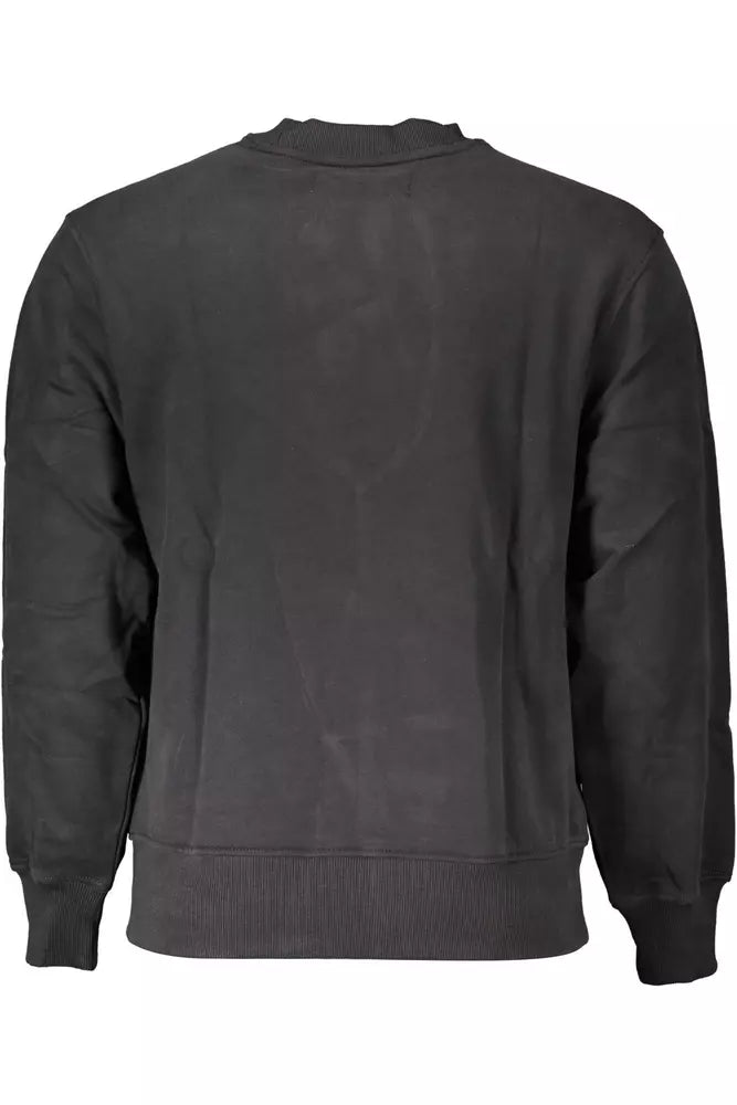 Calvin Klein Schwarzer Baumwollpullover für Männer