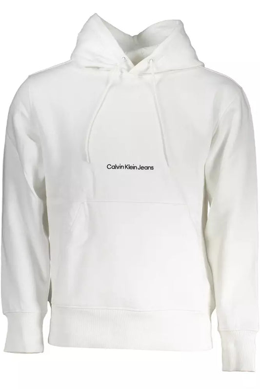 Calvin Klein Weißer Baumwollpullover für Männer