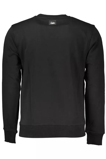 Cavalli Class Schwarzer Baumwollpullover für Männer