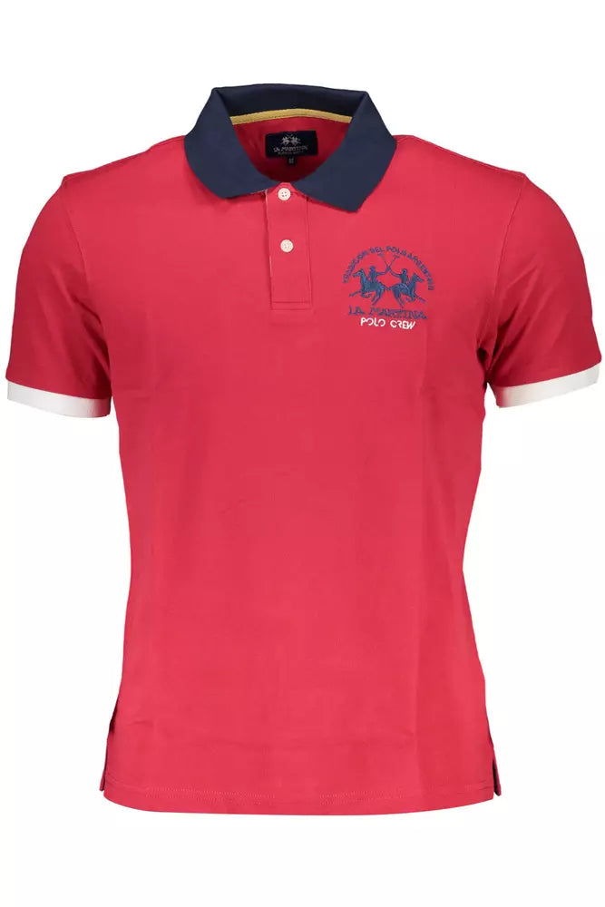 La Martina Rote Baumwolle Männer Polo