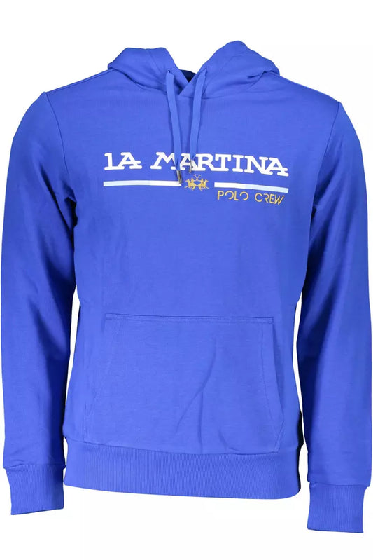 La Martina Blauer Baumwollpullover für Männer