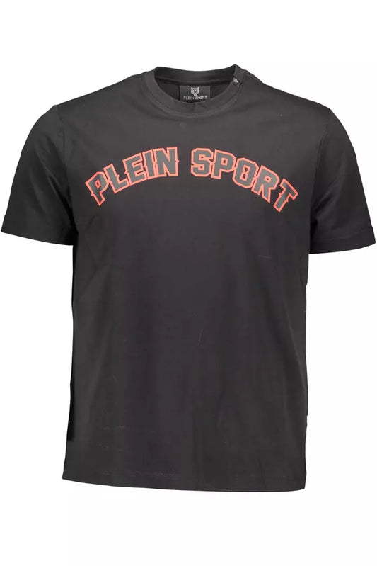 Plein Sport Schwarzes Baumwolle Männer T-Shirt