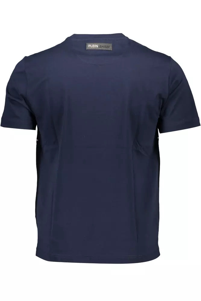 Plein Sport Blau Baumwolle Männer T-Shirt