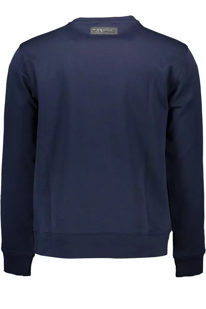 Plein Sport Blauer Baumwollpullover für Männer