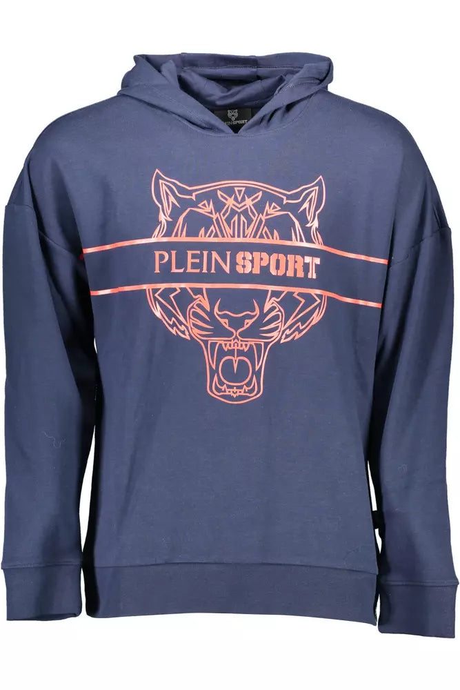 Plein Sport Blauer Baumwollpullover für Männer