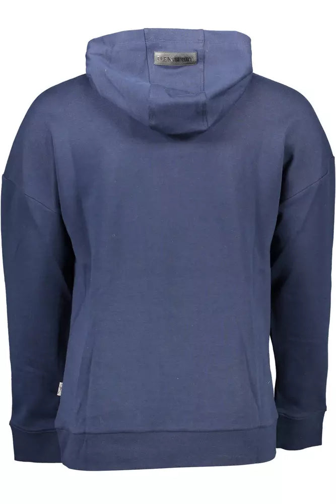 Plein Sport Blauer Baumwollpullover für Männer