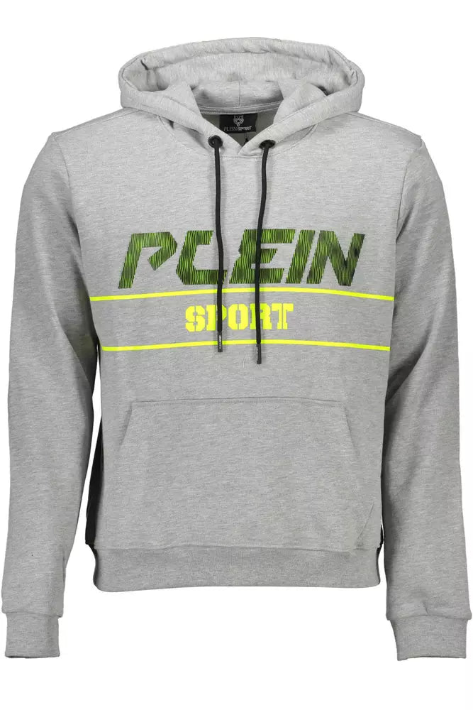 Plein Sport Grauer Baumwollpullover für Männer