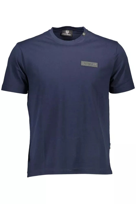 Plein Sport Blau Baumwolle Männer T-Shirt