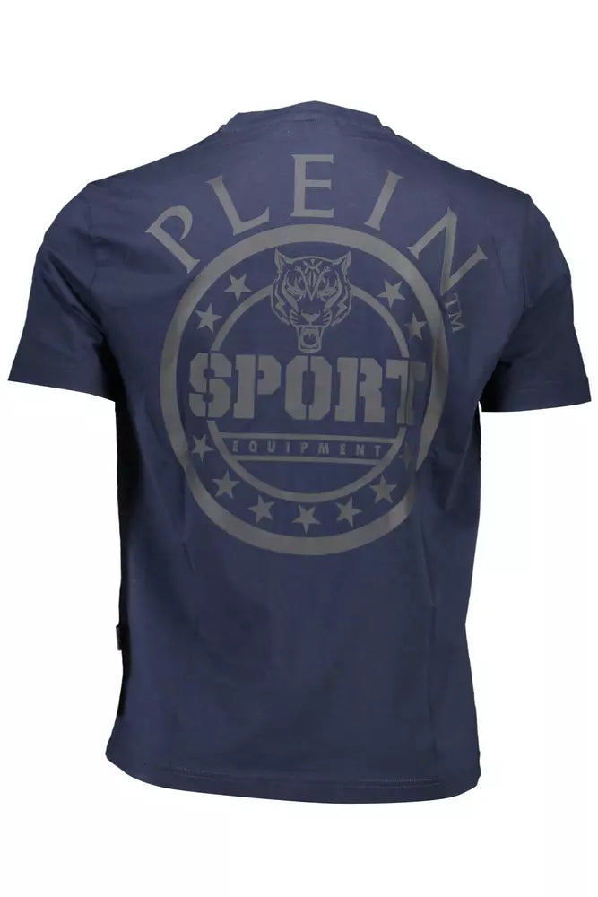 Plein Sport Blau Baumwolle Männer T-Shirt