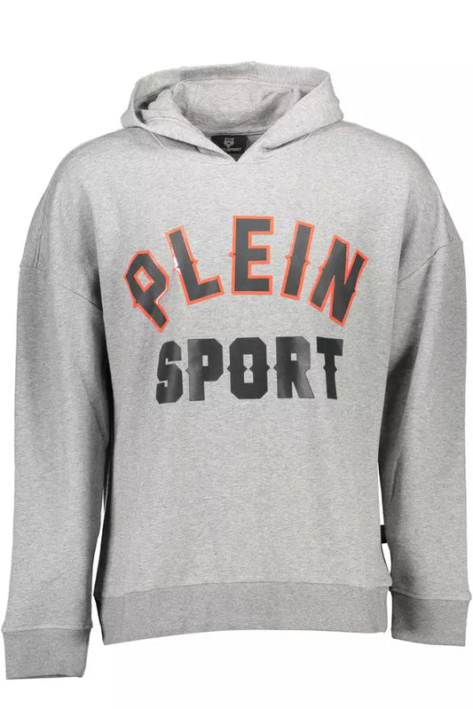 Plein Sport Grauer Baumwollpullover für Männer