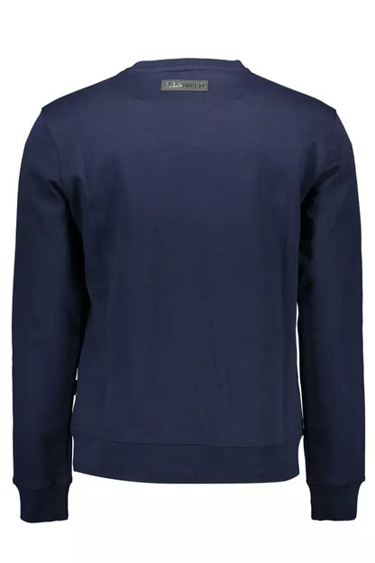 Plein Sport Blauer Baumwollpullover für Männer