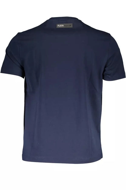 Plein Sport Blau Baumwolle Männer T-Shirt