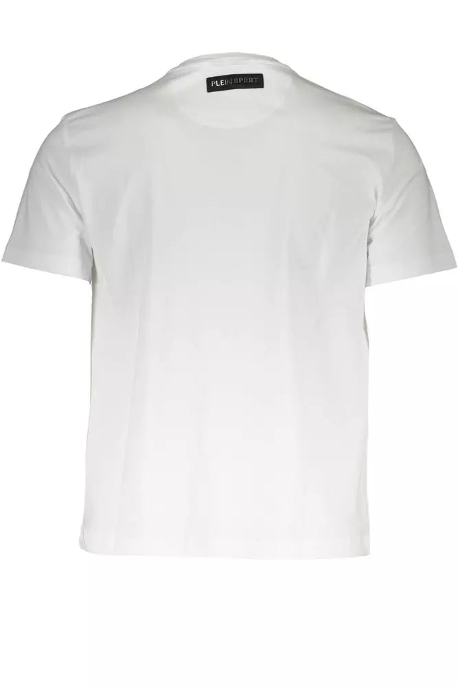 Plein Sport Weißes Baumwolle Männer T-Shirt