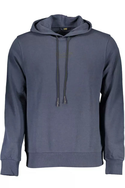 Cavalli Class Blauer Baumwollpullover für Männer