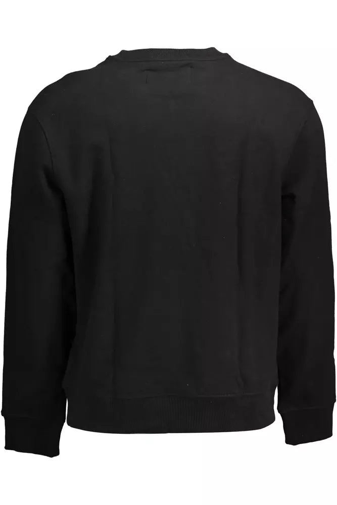 Calvin Klein Schwarzer Baumwollpullover für Männer