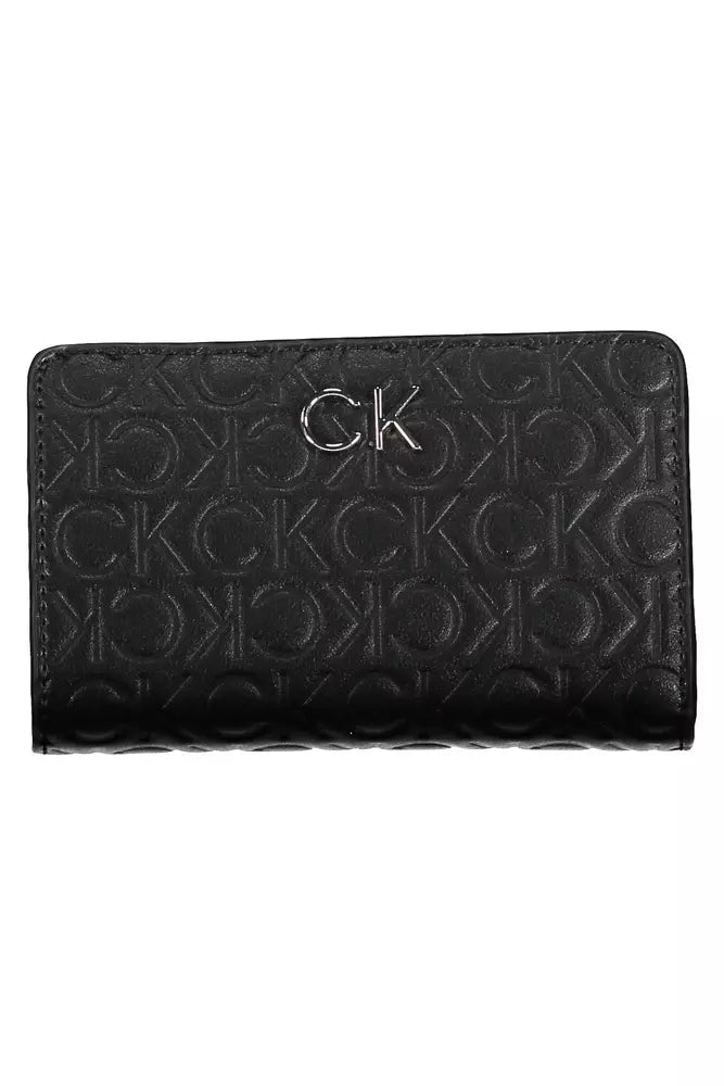 Calvin Klein Schwarzes Polyester Portemonnaie für Frauen