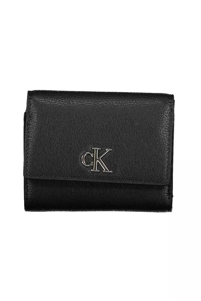 Calvin Klein Schwarzes Polyester Portemonnaie für Frauen