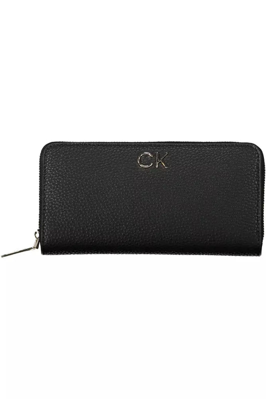 Calvin Klein Schwarzes Polyester Portemonnaie für Frauen